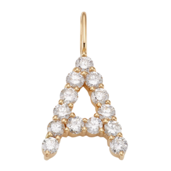 14kt gold diamond initial charm luxe gift black friday shopping picks